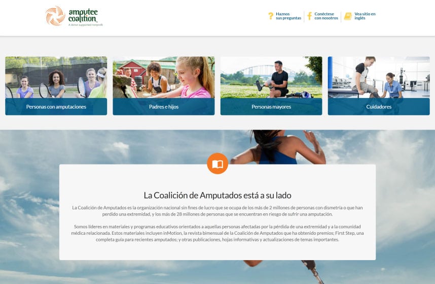 Amputee Coalition launches Spanish-language site and social media page